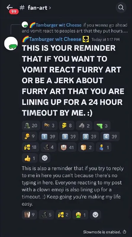 Furry Art Timeout Reminder