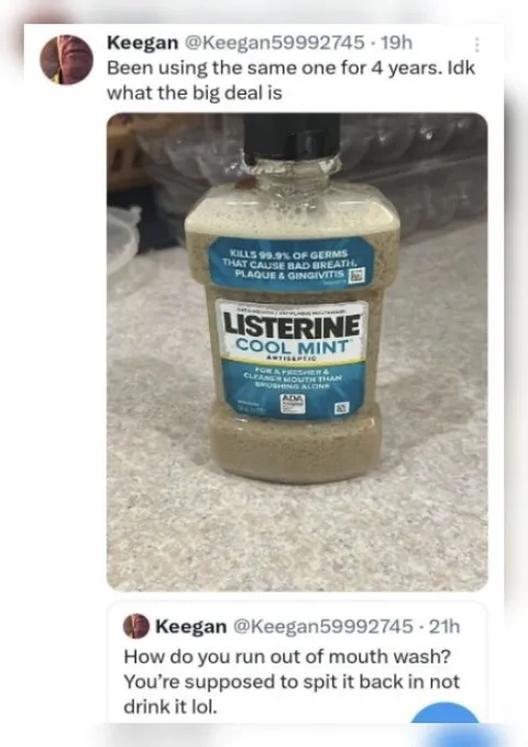 Four-Year-Old Mouthwash