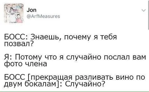 Случайно послал фото члена