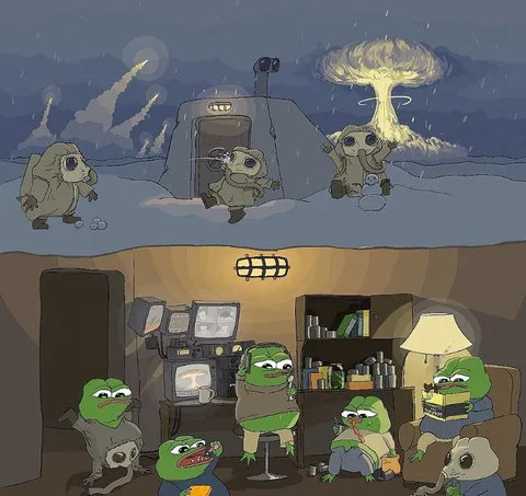 Пепе пережидают ядерный апокалипсис