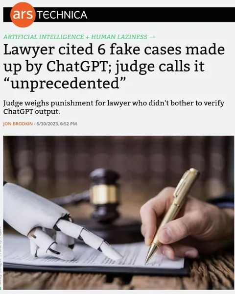 Lawyer Cited Fake ChatGPT Cases