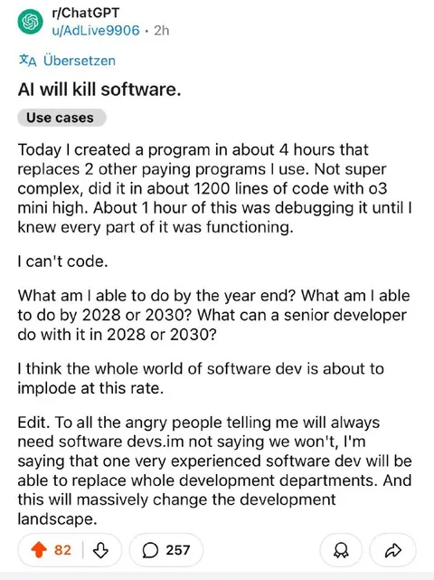AI Will Kill Software Development