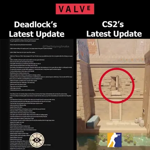 Deadlock Gets Updates, CS2 Gets a Hole