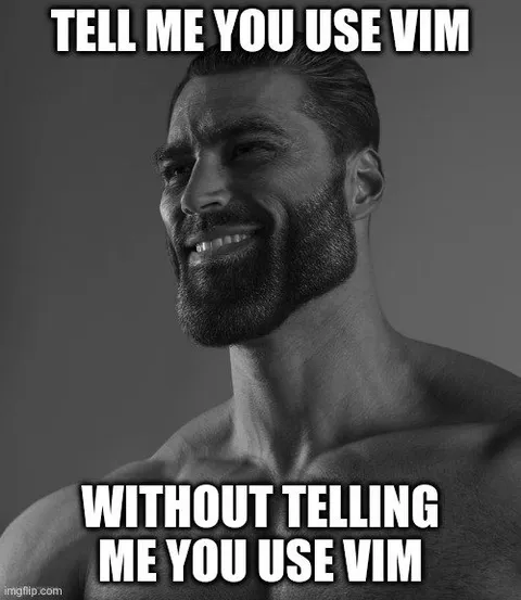 Tell Me You Use Vim