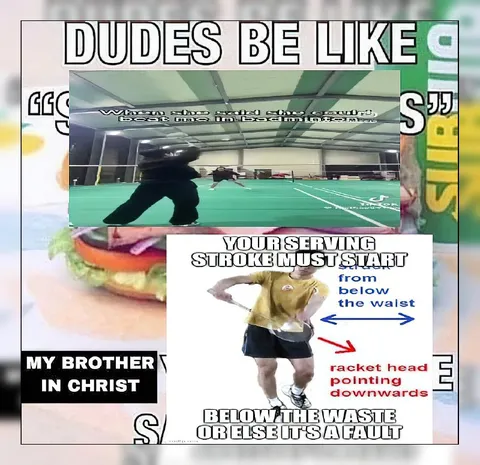 Dudes Be Like Badminton Rules