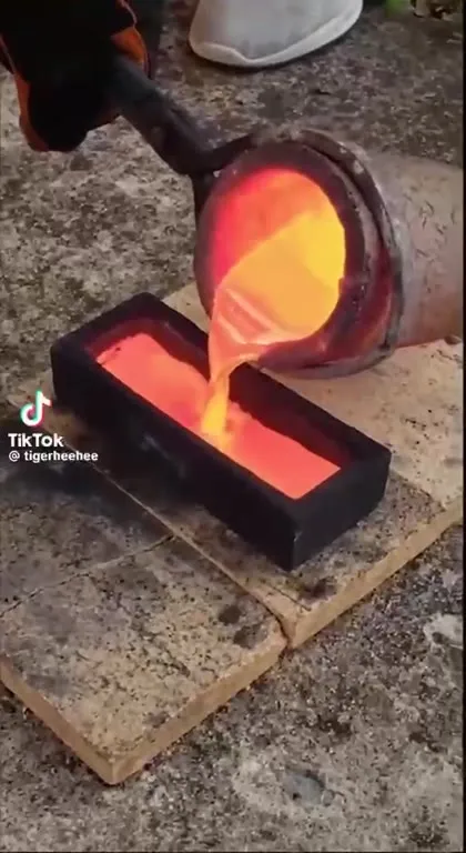 Как делают розовый слиток