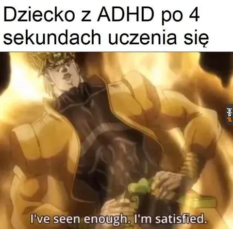 Dziecko z ADHD po nauce