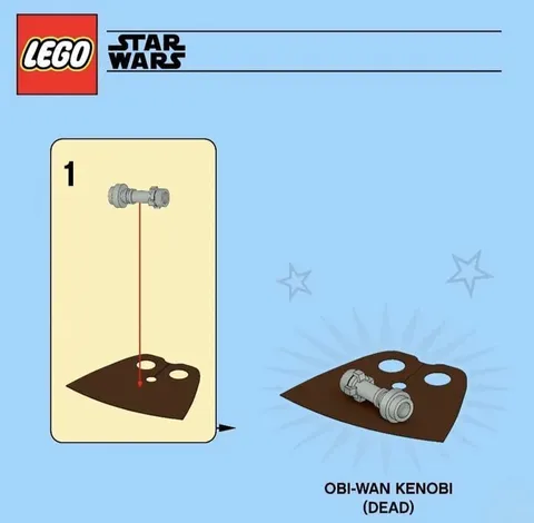 LEGO Star Wars Obi-Wan Kenobi Dead
