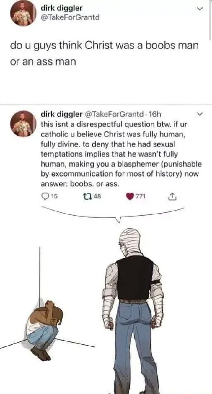 Christ Was a Boobs Man or Ass Man