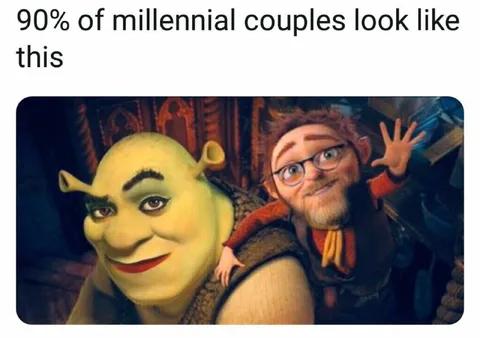 Millennial Couples Look Like Shrek
