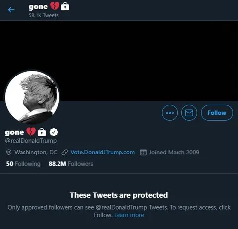 Trump Protected Tweets