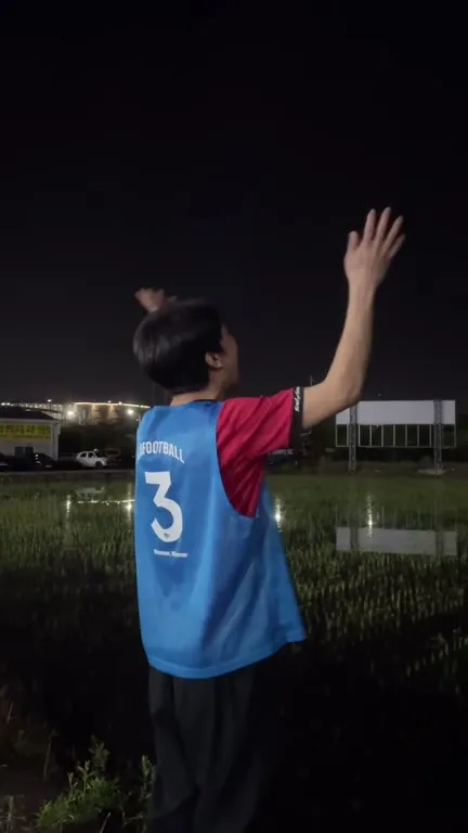 Man Raising His Arms Like a Frog