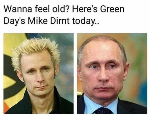 Mike Dirnt Looks Like Putin
