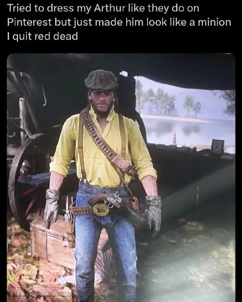Arthur Morgan Looks Like a Minion