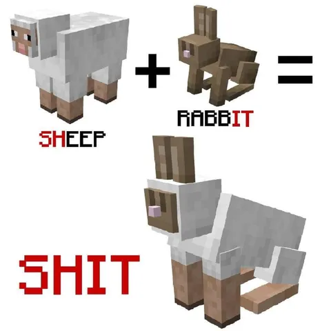 Sheep Plus Rabbit Equals Shit