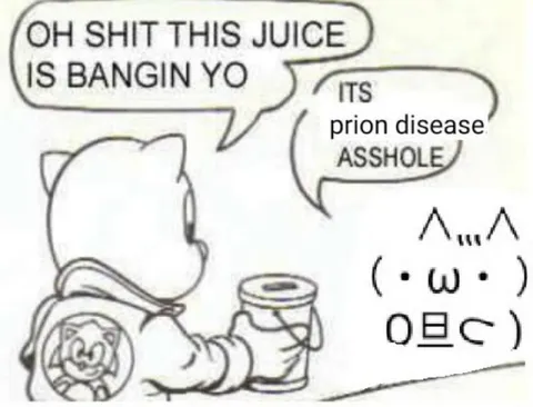 Cat Drinks Prion Disease Juice