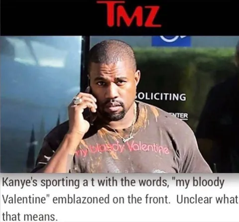 Kanye Wears My Bloody Valentine