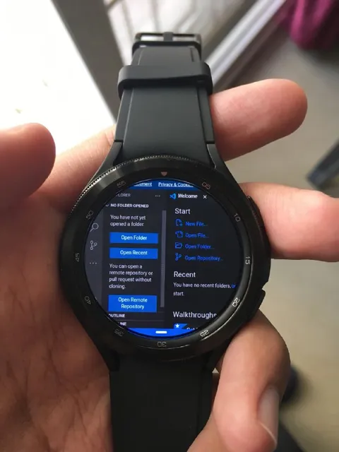 VS Code on a Smartwatch