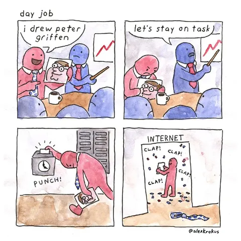 Day Job Distraction Comic