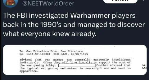 FBI Investigates Warhammer Players