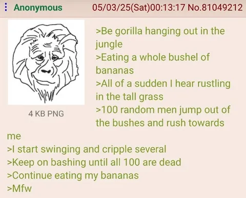 Gorilla Defeats One Hundred Men