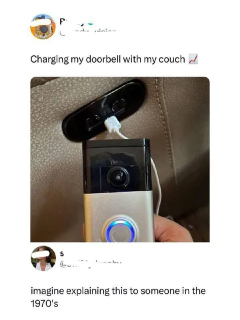 Charging My Doorbell With My Couch