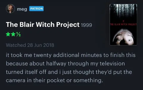 Blair Witch Camera Turned Off
