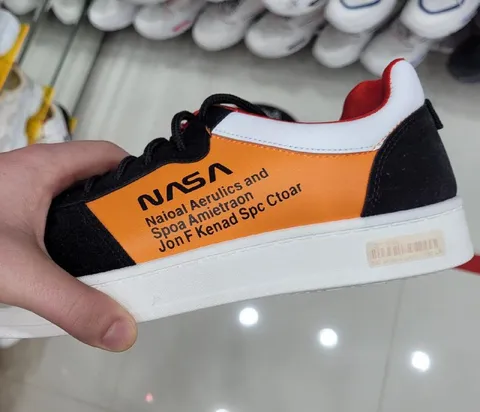 Fake NASA Sneaker Label