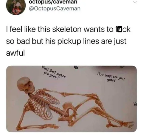 Skeleton's Terrible Pickup Lines