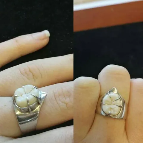 Необычное кольцо с цветком