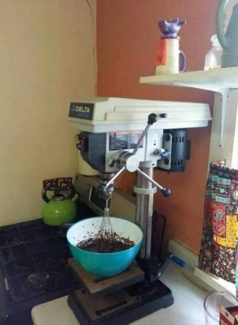 Самодельный миксер из станка