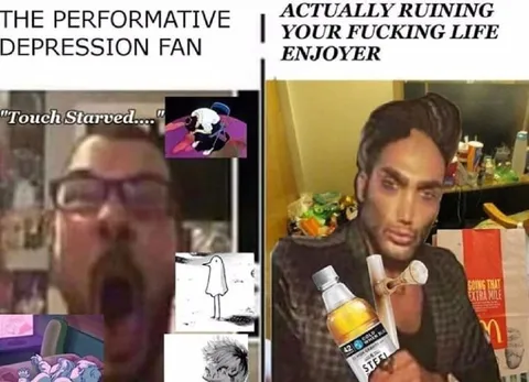 The Performative Depression Fan