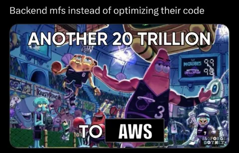 Backend Sends Another 20 Trillion to AWS