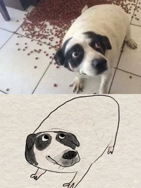 Собака и её рисунок