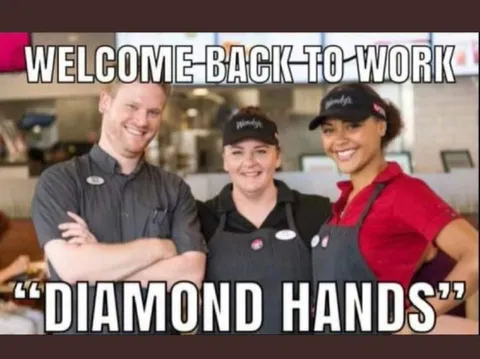 Welcome Back to Work Diamond Hands