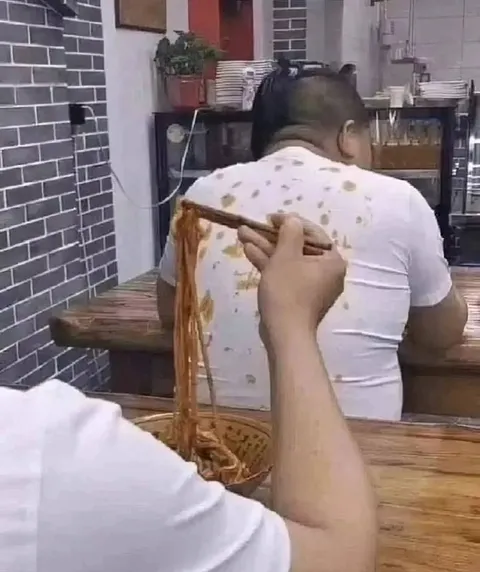 Лапша через зеркало