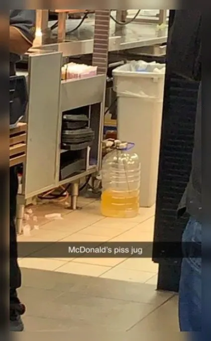 McDonald's Piss Jug