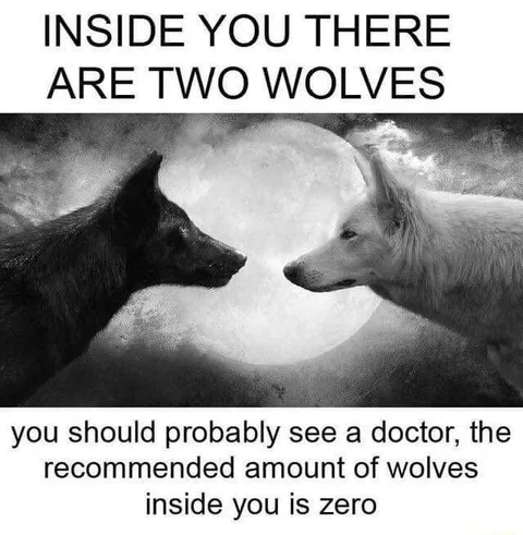 There Are Two Wolves Inside You