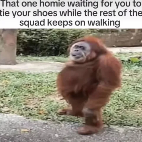 Homie Tying His Shoes