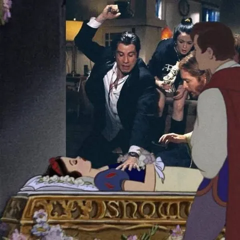 Винсент Вега на похоронах