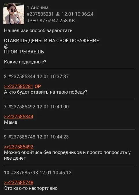 Ставки на собственное поражение