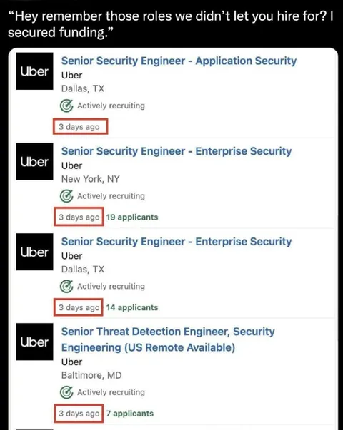 Security Jobs After Funding