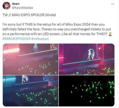 Miku Expo LED Screen Complaints