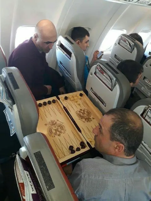 Нарды в самолёте