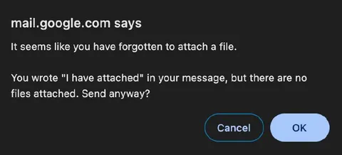 Gmail Attachment Reminder