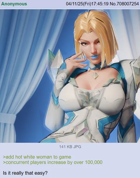 Hot Woman Boosts Player Count