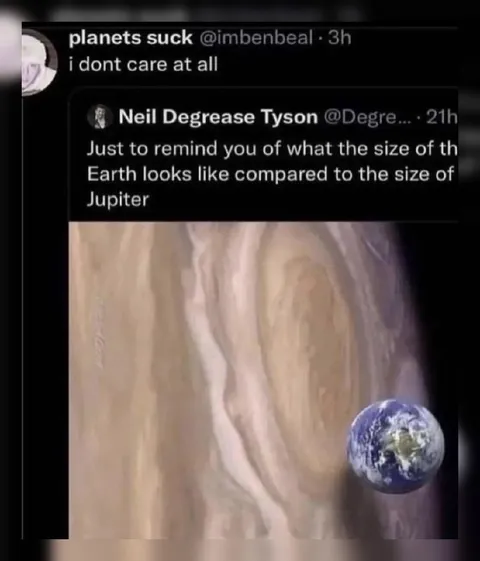 Earth Compared to Jupiter