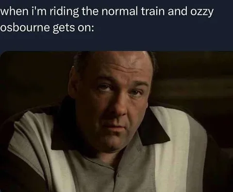 Ozzy Osbourne On The Train