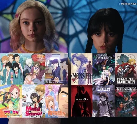 Wednesday and Enid Anime Preferences