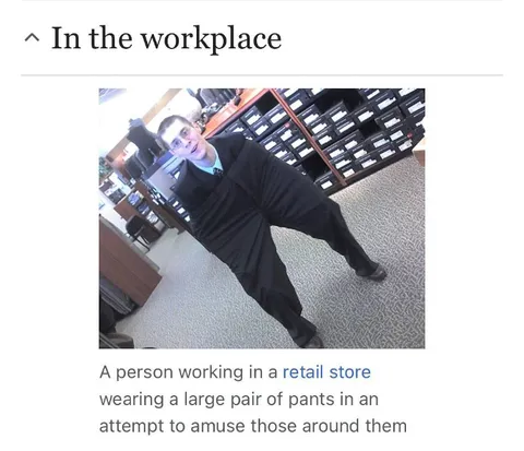 Oversized Pants at Work